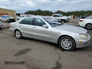2003 Mercedes-Benz S-Class 4.3L with VIN WDBNG70JX3A334410, listed as a Copart auction lot 77460264 with 0 mi miles and Salvage Title. Bid and sale history available at carsss.com. Image 4.