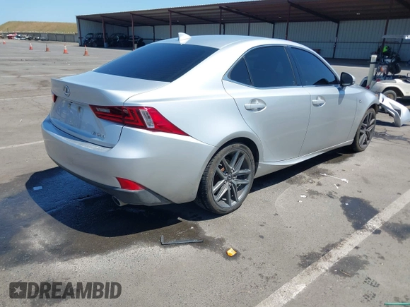 2014 Lexus IS 250 with VIN JTHBF1D25E5008581, listed as a IAAI auction lot 42149034 with 182,497 mi miles. Bid and sale history available at carsss.com. Image 4.