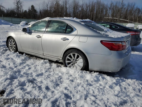 2011 Lexus LS 460 with VIN JTHCL5EF6B5009224, listed as a Copart auction lot 45696945 with 181,686 mi miles and Salvage title. Bid and sale history available at DreamBid. Image 2.