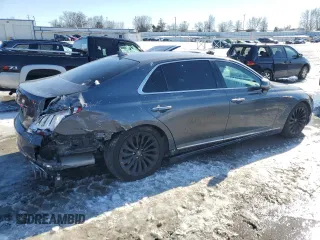 2017 Genesis G90 5.0L Ultimate with VIN KMHG54JH0HU023614, listed as a Copart auction lot 46074205 with 83,591 mi miles and Salvage Title. Bid and sale history available at carsss.com. Image 3.