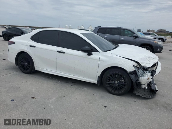 2022 Toyota Camry SE with VIN 4T1G11AK8NU017495, listed as a Copart auction lot 51078705 with 0 mi miles and Salvage Title. Bid and sale history available at carsss.com. Image 4.