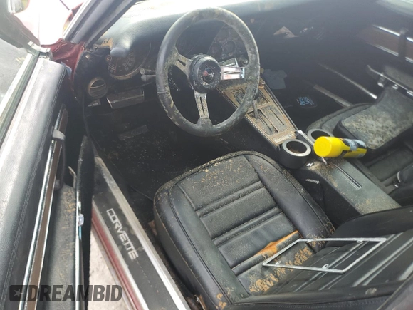 1976 Chevrolet Corvette with VIN 1Z37L6S431291, listed as a Copart auction lot 76202464 with Not provided miles and Salvage title. Bid and sale history available at DreamBid. Image 8.
