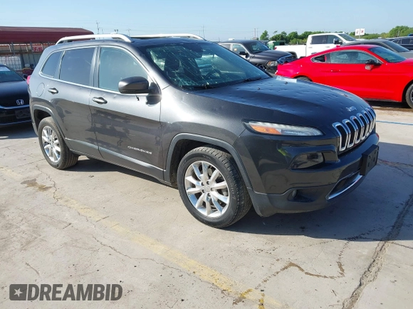 2016 Jeep Cherokee Limited with VIN 1C4PJLDS7GW159825, listed as a IAAI auction lot 41951609 with 102,624 mi miles and . Bid and sale history available at DreamBid. Image 1.