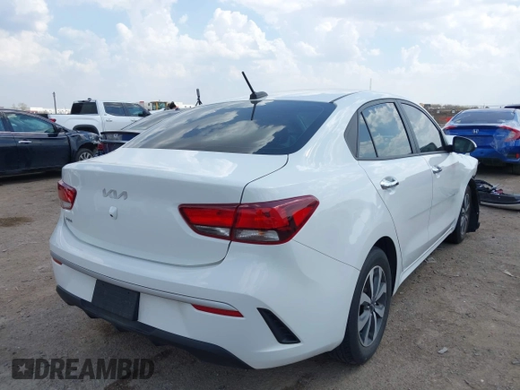 2023 Kia Rio S z VIN 3KPA24AD7PE550899, wystawiony jako IAAI lot #41882407 z przebiegiem 24 966 mil mil oraz . Historia ofert i sprzedaży dostępna na DreamBid. Obrazek 4.