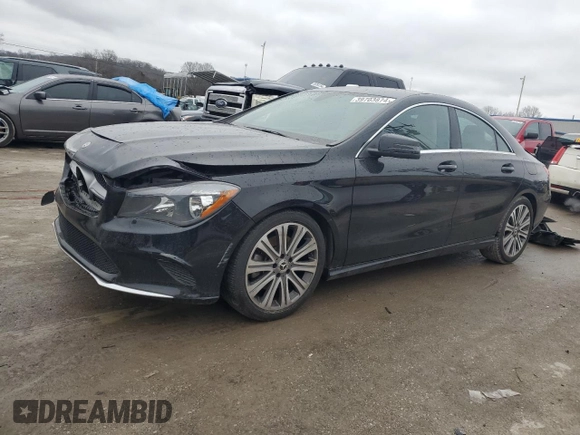 2018 Mercedes-Benz CLA 250 with VIN WDDSJ4EB5JN605679, listed as a Copart auction lot 39703874 with 77,536 mi miles and . Bid and sale history available at DreamBid. Image 1.