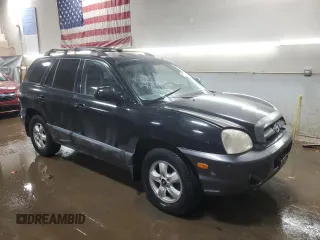 2005 Hyundai Santa Fe GLS with VIN KM8SC13E75U943561, listed as a Copart auction lot 45526195 with 98,640 mi miles and Salvage Title. Bid and sale history available at carsss.com. Image 4.