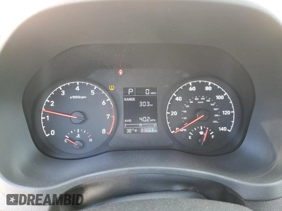 2019 Hyundai Accent SE with VIN 3KPC24A39KE052888, listed as a Copart auction lot 82880054 with 83,663 mi miles and Salvage Title. Bid and sale history available at carsss.com. Image 9.