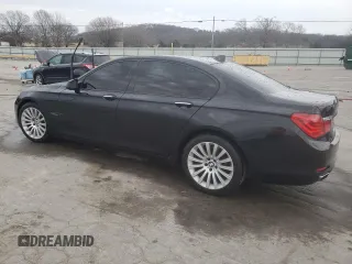 2009 BMW 7 Series 750i with VIN WBAKA83589CY33694, listed as a Copart auction lot 47671345 with 0 mi miles and Salvage Title. Bid and sale history available at carsss.com. Image 2.