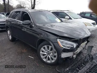 2020 Mercedes-Benz GLC with VIN W1N0G8DB0LF775396, listed as a IAAI auction lot 41339291 with 153,728 mi miles. Bid and sale history available at carsss.com. Image 1.