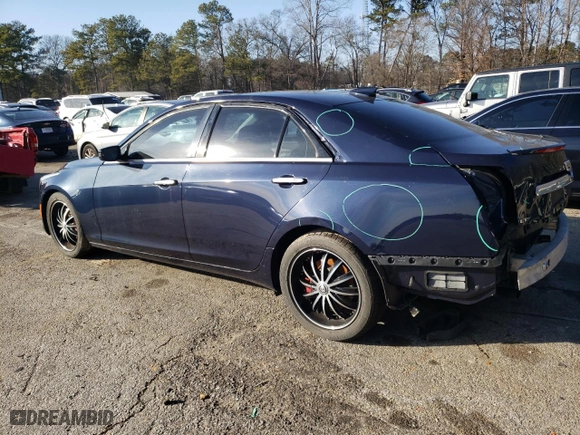2015 Cadillac CTS Sedan RWD with VIN 1G6AP5SX4F0129071, listed as a Copart auction lot 87152944 with 126,724 mi miles and Salvage Title. Bid and sale history available at carsss.com. Image 2.