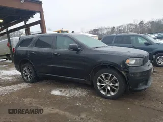 2020 Dodge Durango GT with VIN 1C4RDJDG2LC213530, listed as a IAAI auction lot 41555712 with 115,477 mi miles and . Bid and sale history available at DreamBid. Image 1.