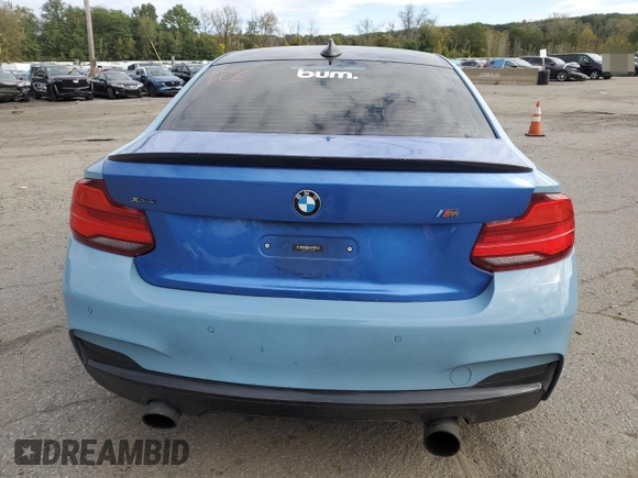 2016 BMW 2 Series M235i xDrive with VIN WBA1J9C53GV696649, listed as a Copart auction lot 71152243 with 0 mi miles. Bid and sale history available at carsss.com. Image 6.