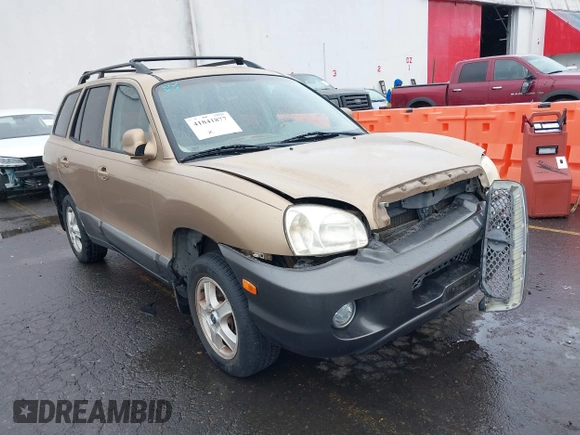 2003 Hyundai Santa Fe GLS with VIN KM8SC73D63U350345, listed as a IAAI auction lot 41841877 with 109,764 mi miles. Bid and sale history available at carsss.com. Image 1.