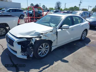 2014 Infiniti Q50 Premium with VIN JN1BV7APXEM691474, listed as a IAAI auction lot 41884939 with 135,559 mi miles. Bid and sale history available at carsss.com. Image 17.