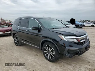 2021 Honda Pilot Touring 8-Passenger with VIN 5FNYF5H96MB000075, listed as a Copart auction lot 88957525 with 53,078 mi miles and Salvage Title. Bid and sale history available at DreamBid. Image 4.