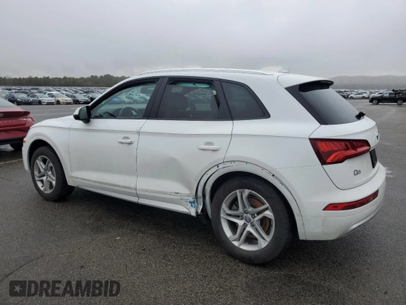 2018 Audi Q5 Premium with VIN WA1ANAFY4J2227815, listed as a Copart auction lot 48627415 with 0 mi miles and Salvage Title. Bid and sale history available at carsss.com. Image 2.