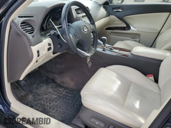 2010 Lexus IS 250 with VIN JTHCF5C21A5037163, listed as a Copart auction lot 49868475 with 156,733 mi miles and Salvage Title. Bid and sale history available at carsss.com. Image 7.