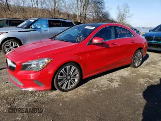 2018 Mercedes-Benz CLA with VIN WDDSJ4GB7JN508433, listed as a Copart auction lot 81750963 with 78,275 mi miles and Salvage Title. Bid and sale history available at carsss.com. Image 1.