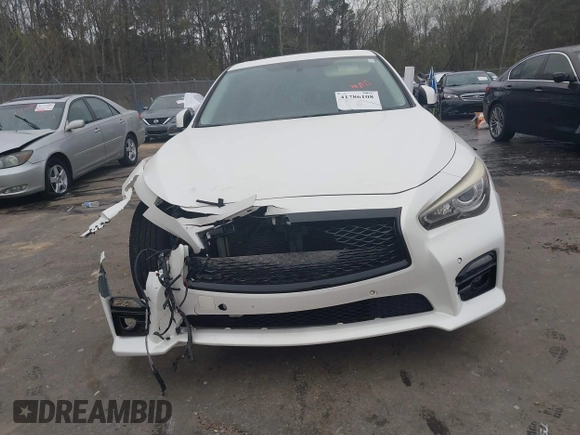 2015 Infiniti Q50 Premium z VIN JN1BV7AP9FM331131, wystawiony jako IAAI lot #41786108 z przebiegiem 176 874 mil mil oraz . Historia ofert i sprzedaży dostępna na DreamBid. Obrazek 12.