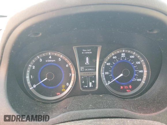 2012 Hyundai Azera с VIN KMHFH4JG0CA161867, выставлен на аукционе Copart как лот 86928654 с пробегом 243 946 миль миль и Чистый • Clean title. История ставок и продаж доступна на DreamBid. Изображение 9.
