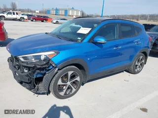 2016 Hyundai Tucson Eco with VIN KM8J3CA25GU033510, listed as a IAAI auction lot 41710517 with 103,474 mi miles. Bid and sale history available at carsss.com. Image 18.