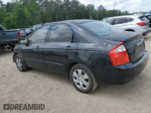 2006 Kia Spectra EX with VIN KNAFE121865361279, listed as a Copart auction lot 53486935 with 219,919 mi miles and Salvage Title. Bid and sale history available at carsss.com. Image 2.