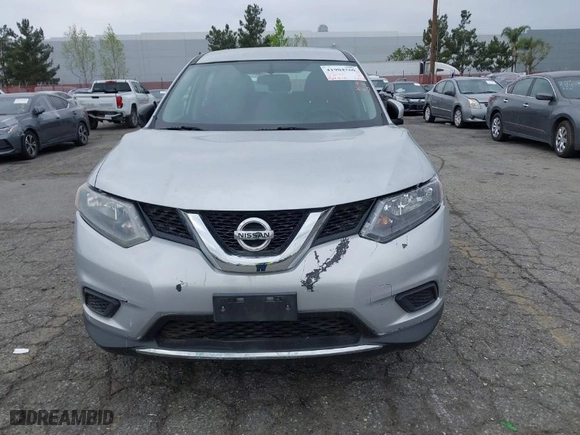 2016 Nissan Rogue SV with VIN KNMAT2MT9GP734357, listed as a IAAI auction lot 41904760 with 164,809 mi miles. Bid and sale history available at carsss.com. Image 6.