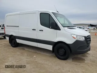 2024 Mercedes-Benz Sprinter Cargo with VIN W1Y4KBHY1RT188908, listed as a Copart auction lot 46227725 with 4,828 mi miles and Non Repairable. Bid and sale history available at carsss.com. Image 4.