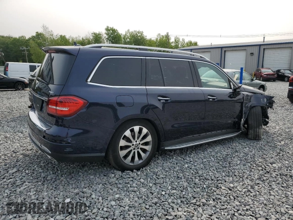 2019 Mercedes-Benz GLS 450 with VIN 4JGDF6EE0KB221530, listed as a Copart auction lot 57238405 with 66,530 mi miles and Salvage title. Bid and sale history available at DreamBid. Image 3.