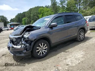 2019 Honda Pilot EX-L with VIN 5FNYF6H52KB043098, listed as a Copart auction lot 59011445 with 88,398 mi miles and Salvage title. Bid and sale history available at DreamBid. Image 1.