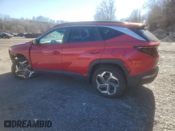 2022 Hyundai Tucson SEL with VIN 5NMJCCAE1NH014262, listed as a Copart auction lot 49168345 with 48,383 mi miles and Salvage Title. Bid and sale history available at DreamBid. Image 2.