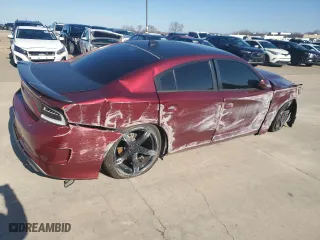 2018 Dodge Charger Daytona with VIN 2C3CDXCT0JH147999, listed as a Copart auction lot 42240455 with 62,437 mi miles and Salvage Title. Bid and sale history available at carsss.com. Image 3.