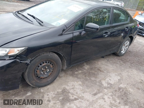 2014 Honda Civic Sedan LX with VIN 2HGFB2F57EH548259, listed as a IAAI auction lot 42025763 with 179,382 mi miles. Bid and sale history available at carsss.com. Image 6.