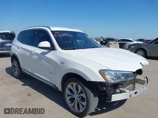 2017 BMW X3 sDrive28i with VIN 5UXWZ7C58H0U45810, listed as a IAAI auction lot 41968486 with 155,856 mi miles. Bid and sale history available at carsss.com. Image 1.