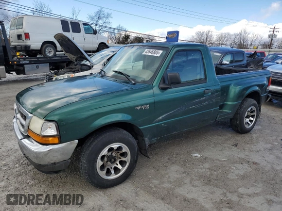 1999 Ford Ranger XL with VIN 1FTYR10C4XTB01320, listed as a Copart auction lot 43646885 with 132,499 mi miles and Clean Title. Bid and sale history available at DreamBid. Image 1.