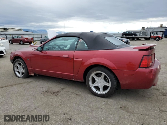 2003 Ford Mustang GT Deluxe with VIN 1FAFP45X53F357541, listed as a Copart auction lot 43738975 with 102,282 mi miles and Salvage Title. Bid and sale history available at carsss.com. Image 2.