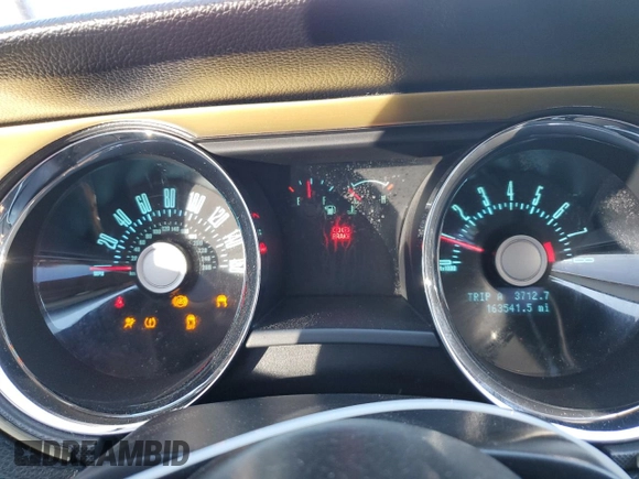 2011 Ford Mustang V6 with VIN 1ZVBP8AMXB5114109, listed as a Copart auction lot 81059824 with 163,541 mi miles and Salvage Title. Bid and sale history available at carsss.com. Image 9.