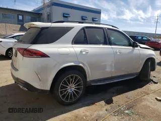 2023 Mercedes-Benz GLE 450 with VIN 4JGFB5KB7PA933099, listed as a Copart auction lot 45245835 with 28,455 mi miles and Salvage title. Bid and sale history available at DreamBid. Image 3.