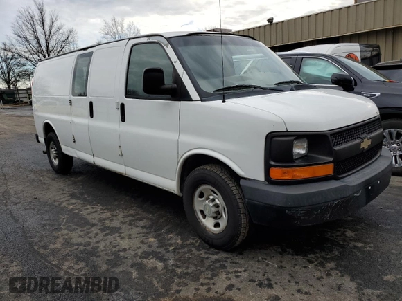 2013 Chevrolet Express Cargo Van with VIN 1GCWGGCAXD1156632, listed as a Copart auction lot 42946155 with 293,180 mi miles and Clean Title. Bid and sale history available at carsss.com. Image 4.