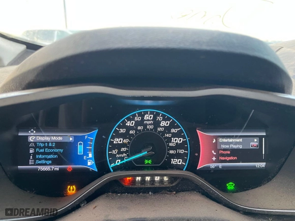 2013 Ford C-Max Hybrid SE with VIN 1FADP5AU1DL528488, listed as a Copart auction lot 54109715 with 75,665 mi miles and Clean Title. Bid and sale history available at carsss.com. Image 8.