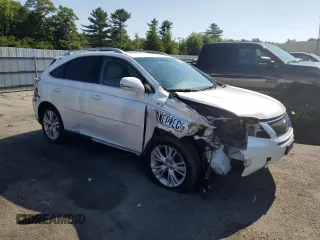 2012 Lexus RX 450h with VIN JTJBC1BA0C2050107, listed as a Copart auction lot 62010125 with Not provided miles and Salvage title. Bid and sale history available at DreamBid. Image 4.