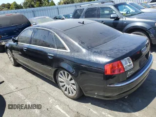 2005 Audi A8 L with VIN WAUML44E75N015513, listed as a Copart auction lot 66826664 with 0 mi miles and Salvage Title. Bid and sale history available at carsss.com. Image 2.