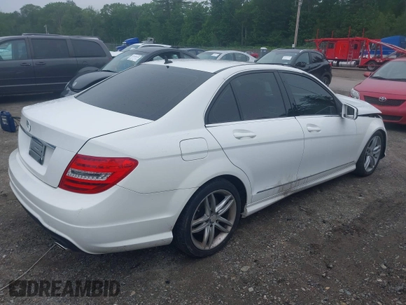 2013 Mercedes-Benz C 300 Sport with VIN WDDGF8AB2DR247992, listed as a IAAI auction lot 42484654 with 102,736 mi miles and . Bid and sale history available at DreamBid. Image 4.