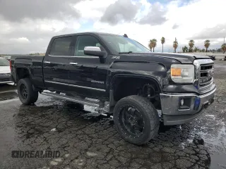 2015 GMC Sierra 1500 SLT with VIN 3GTU2VEJ2FG158712, listed as a Copart auction lot 48047985 with 151,370 mi miles and Salvage Title. Bid and sale history available at DreamBid. Image 4.