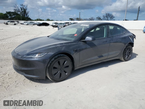 2025 Tesla Model 3 Long Range z VIN 5YJ3E1EA3SF974534, wystawiony jako Copart lot #53025525 z przebiegiem 228 mil mil oraz Szkoda całkowita • Salvage title. Historia ofert i sprzedaży dostępna na DreamBid. Obrazek 1.