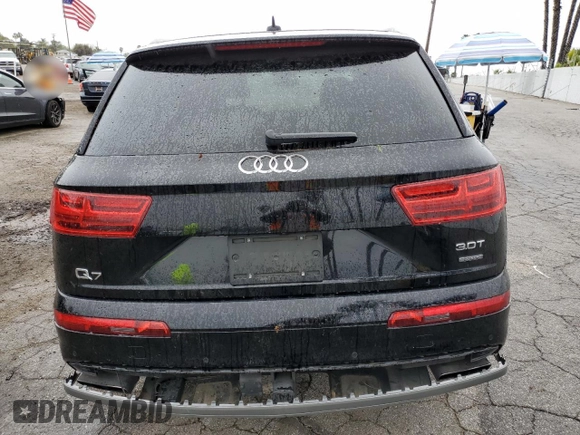 2017 Audi Q7 Premium Plus with VIN WA1LAAF78HD021987, listed as a Copart auction lot 48603955 with 100,617 mi miles and Salvage Title. Bid and sale history available at carsss.com. Image 6.