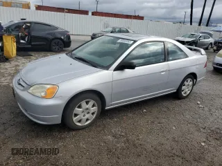 2001 Honda Civic EX with VIN 1HGEM229X1L099087, listed as a Copart auction lot 48089265 with 170,141 mi miles and Clean Title. Bid and sale history available at carsss.com. Image 1.