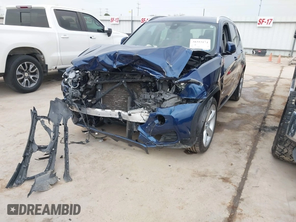 2017 BMW X3 sDrive28i with VIN 5UXWZ7C31H0V91190, listed as a IAAI auction lot 38353174 with 55,603 mi miles. Bid and sale history available at carsss.com. Image 17.