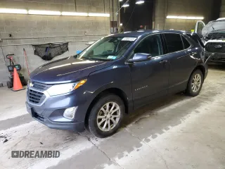 2018 Chevrolet Equinox LT with VIN 3GNAXSEV1JL300528, listed as a Copart auction lot 53065125 with 98,980 mi miles and Salvage Title. Bid and sale history available at carsss.com. Image 1.