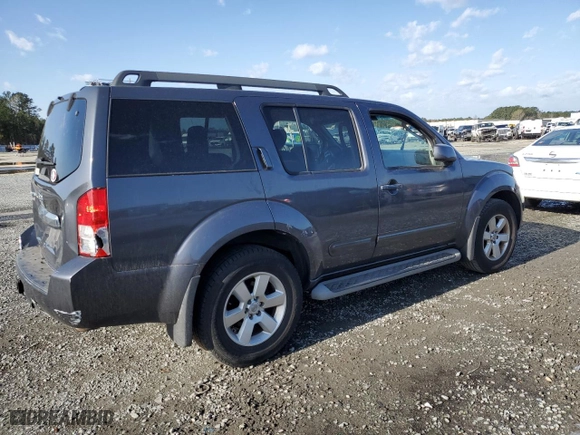 2012 Nissan Pathfinder LE with VIN 5N1AR1NN6CC633508, listed as a Copart auction lot 48393095 with 0 mi miles and Salvage Title. Bid and sale history available at carsss.com. Image 3.
